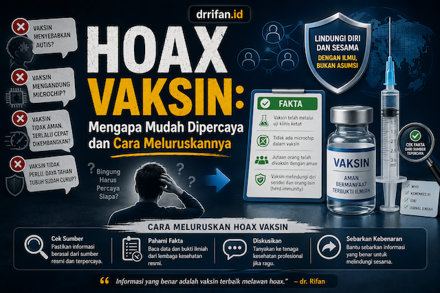 Hoax Vaksin: Mengapa Mudah Dipercaya dan Cara Meluruskannya