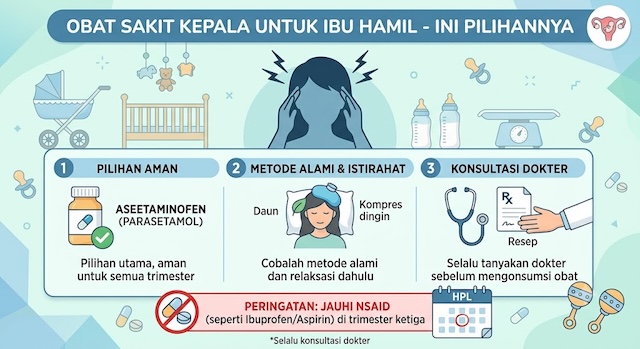 Obat Sakit Kepala untuk Ibu Hamil – Ini Pilihan Amannya