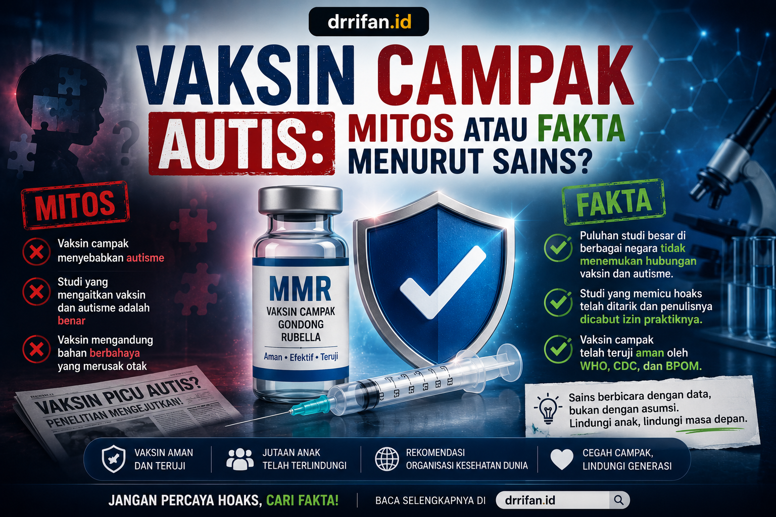Vaksin Campak Autis: Mitos atau Fakta Menurut Sains?